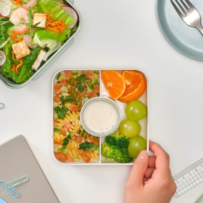 Hộp Salad To-Go LocknLock 1.3L Nhựa PP M&agrave;u Xanh Mint - LCB412, , large image number null